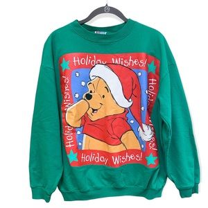 Vintage sweatshirt 1990's Christmas Winnie The Pooh Crewneck